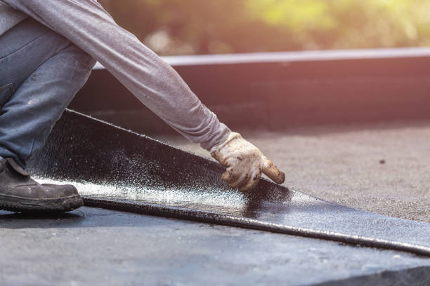 Professional Basement Waterproofing technician working in Metamora, OH